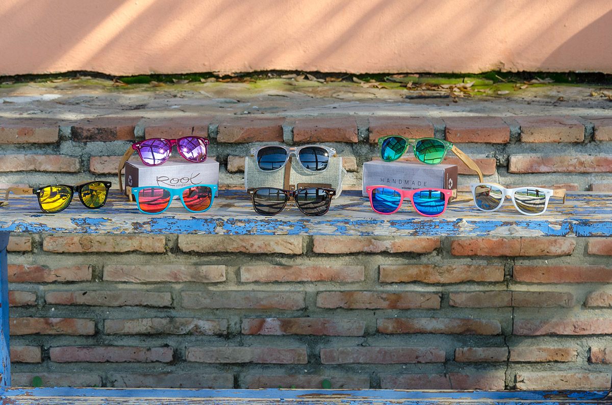 Gafas de sol serie Candy con patillas de madera